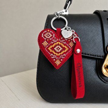 Faux Leather Cross-Stitch Kit &ndash; &ldquo;Bag Charm &ndash; Odesa Region&rdquo; FLHL-142
