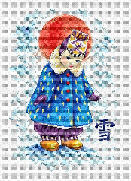 Cross-Stitch Pattern &ndash; "Yuki" WLP-106