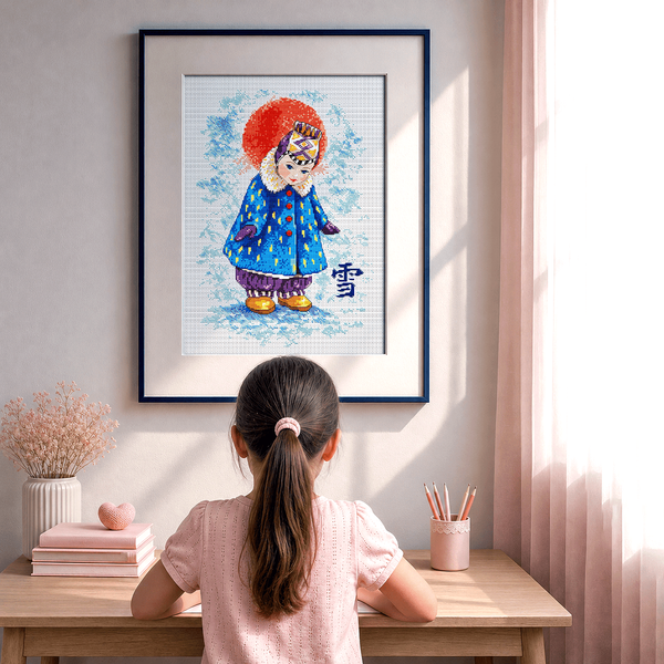 Cross-Stitch Pattern &ndash; "Yuki" WLP-106