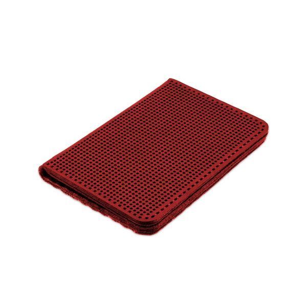 Faux Leather Embroidery Blank &ndash; &ldquo;ID Card Cover&rdquo; FLBE(BB)-062 Red