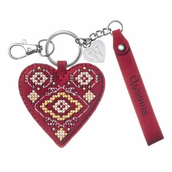 Faux Leather Cross-Stitch Kit &ndash; &ldquo;Bag Charm &ndash; Odesa Region&rdquo; FLHL-142