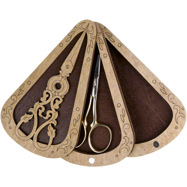 Scissors Case (inside size 5.5 &times; 11 cm, &ldquo;Double-Layer&rdquo;) FLZB(N)-016