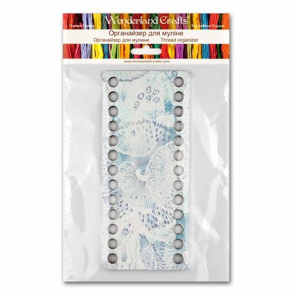 Floss Organizer &ndash; &ldquo;Sea Ornaments, Narrow Rectangular&rdquo; FLZ(P)-096