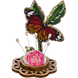 Wooden Bead Embroidery Kit &ndash; &ldquo;Pincushion &ndash; Butterfly On A Flower&rdquo; FLK-279 FLK-279 photo 4