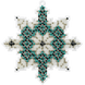 Bead Embroidery Kit (Plastic Base) &ndash; &ldquo;Christmas Ornament &ndash; Snowflake&rdquo; FLPL-016 FLPL-016 photo 2