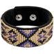 Faux Leather Bead Embroidery Kit &ndash; &ldquo;Bracelet&rdquo; (3 &times; 22 cm) FLBB-011 Black FLBB-011 photo 3