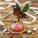 Wooden Bead Embroidery Kit &ndash; &ldquo;Pincushion &ndash; Butterfly On A Flower&rdquo; FLK-279 FLK-279 photo 1