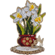 Wooden Bead Embroidery Kit &ndash; &ldquo;Daffodils In A Pot&rdquo; FLK-410 FLK-410 photo 3
