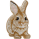 Wooden Bead Embroidery Kit &ndash; &ldquo;Christmas Ornament &ndash; Golden Bunny&rdquo; FLK-460 FLK-460 photo 2