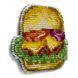 Plastic Cross-Stitch Kit &ndash; "Burger" (Double-Sided) FLX-084 FLX-084 photo 5