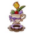 Wooden Bead Embroidery Kit &ndash; &ldquo;Easter Egg Stand &ndash; Cup With Tulip&rdquo; FLK-330 FLK-330 photo 4