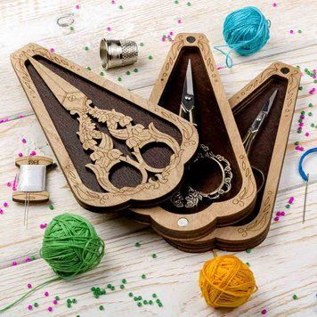 Scissors Case (inside size 6.5 &times; 12 cm, &ldquo;Double-Layer&rdquo;) FLZB(N)-017