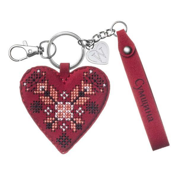 Faux Leather Cross-Stitch Kit &ndash; &ldquo;Bag Charm &ndash; Sumy Region&rdquo; FLHL-143