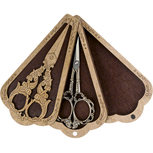 Scissors Case (inside size 6.5 &times; 12 cm, &ldquo;Double-Layer&rdquo;) FLZB(N)-017