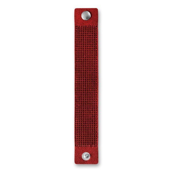 Faux Leather Embroidery Blank &ndash; &ldquo;Bracelet" (2,6 &times; 17 cm) FLBE(BB)-063 Red