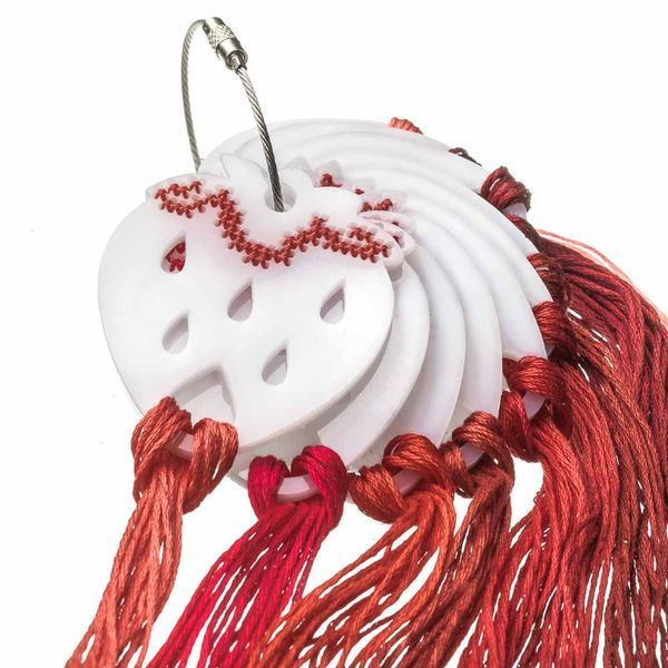 Thread Organizer &ndash; Fiber Swatch Drops &ldquo;Strawberry&rdquo; FLZ(S)-109 (10 pcs)