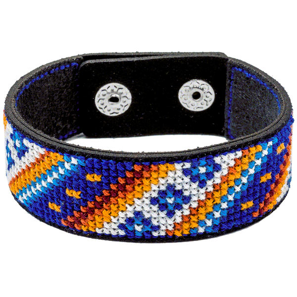 Faux Leather Cross-Stitch Kit &ndash; &ldquo;Bracelet&rdquo; (2.2 &times; 22 cm) FLHL-039 Black