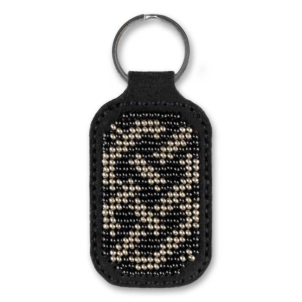 Faux Leather Bead Embroidery Kit &ndash; &ldquo;Keychain&rdquo; FLBB-097 Black