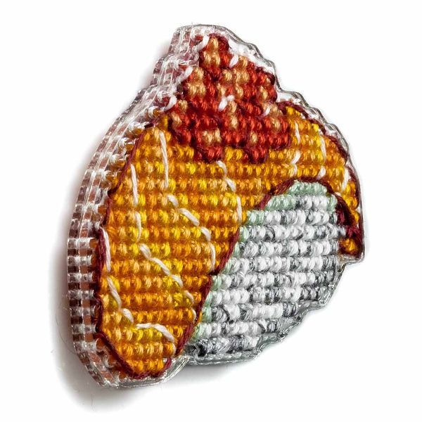 Plastic Cross-Stitch Kit &ndash; "Salmon Sushi" (Double-Sided) FLX-085