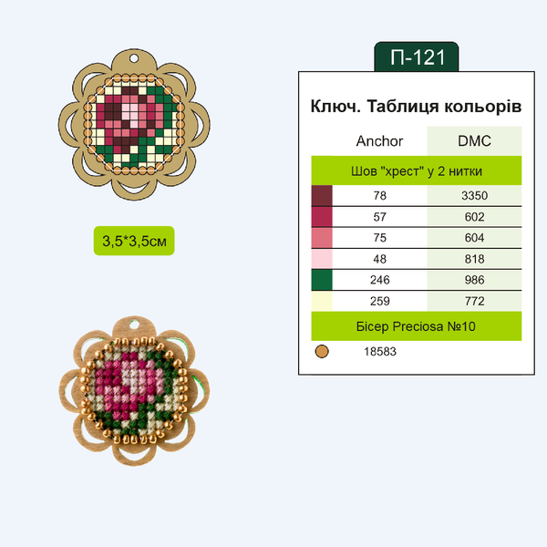 Wooden Embroidery Blanks Set &ndash; &ldquo;Greenhouse&rdquo; FLSW-006