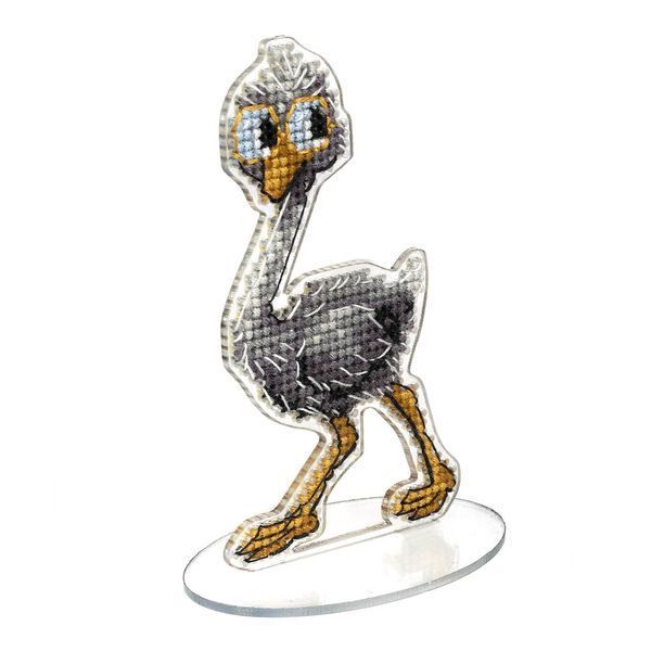 Plastic Cross-Stitch Kit &ndash; "Ostrich" FLX-029
