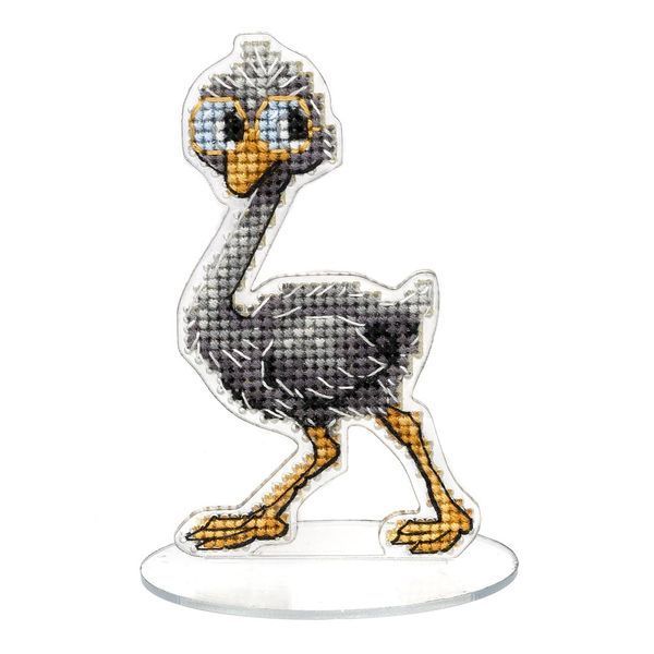Plastic Cross-Stitch Kit &ndash; "Ostrich" FLX-029