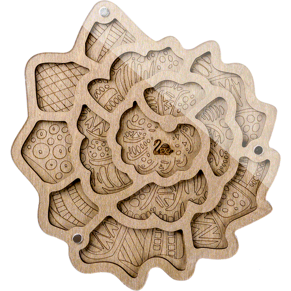 Bead Organizer Box &ndash; &ldquo;Sea Shell&rdquo;, With Clear Lid FLZB-115