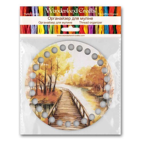 Floss Organizer &ndash; &ldquo;Autumn Bridge, Round&rdquo; FLZ(P)-097