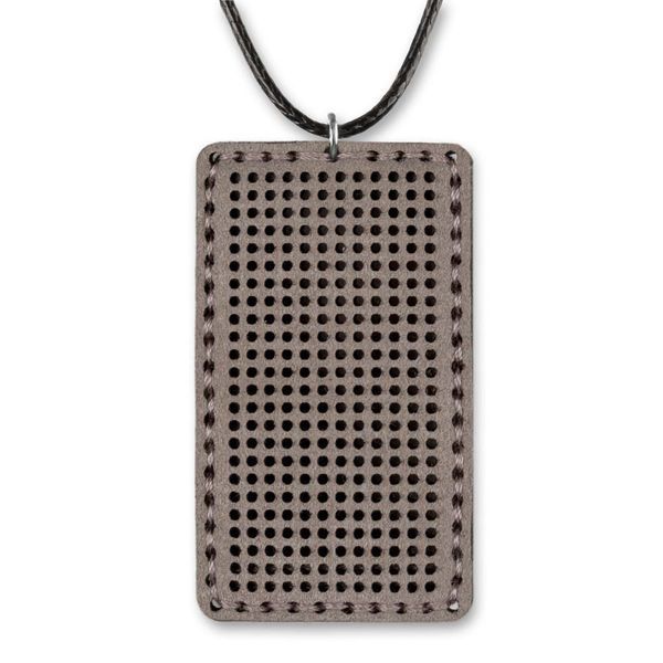 Faux Leather Embroidery Blank &ndash; &ldquo;Pendant&rdquo; FLBE(BB)-015 Latte