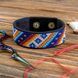 Faux Leather Cross-Stitch Kit &ndash; &ldquo;Bracelet&rdquo; (2.2 &times; 22 cm) FLHL-039 Black FLHL-039 photo 1