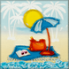 Bead embroidery magnet FLA-129 FLA-129 photo 1