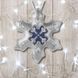 Faux Leather Cross-Stitch Kit &ndash; &ldquo;Snowflake Christmas Ornament&rdquo; (Double-Sided) FLHL-082 Silver FLHL-082 photo 1