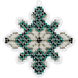 Bead Embroidery Kit (Plastic Base) &ndash; &ldquo;Christmas Ornament &ndash; Snowflake&rdquo; FLPL-017 FLPL-017 photo 2
