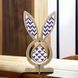 Bead Embroidery Kit On A Wooden Base &ndash; &ldquo;Egg With Ears &ndash; Lilac Mood&rdquo; FLK-577 FLK-577 photo 1