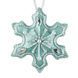 Faux Leather Bead Embroidery Kit &ndash; &ldquo;Snowflake Christmas Ornament&rdquo; (Double-Sided) FLBB-127 Turquoise FLBB-127 photo 4