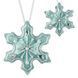 Faux Leather Bead Embroidery Kit &ndash; &ldquo;Snowflake Christmas Ornament&rdquo; (Double-Sided) FLBB-127 Turquoise FLBB-127 photo 2