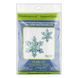 Faux Leather Bead Embroidery Kit &ndash; &ldquo;Snowflake Christmas Ornament&rdquo; (Double-Sided) FLBB-127 Turquoise FLBB-127 photo 6