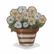 Wooden Cross-Stitch Kit &ndash; &ldquo;Daisies&rdquo; FLW-076 FLW-076 photo 6
