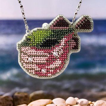 Bead Embroidery Kit (Plastic Base) &ndash; &ldquo;Fugu Fish&rdquo; (Double-Sided) FLPL-102
