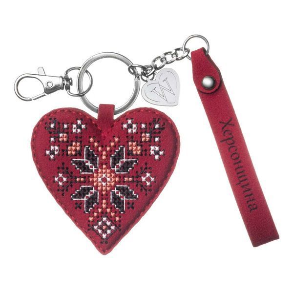 Faux Leather Cross-Stitch Kit &ndash; &ldquo;Bag Charm &ndash; Kherson Region&rdquo; FLHL-149