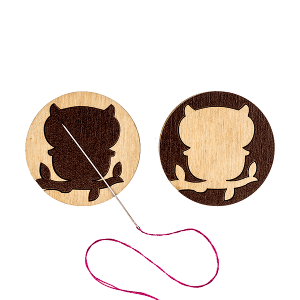 Needle Minder &ndash; &ldquo;Wooden, Double-Sided&rdquo; FLMH-019(W)