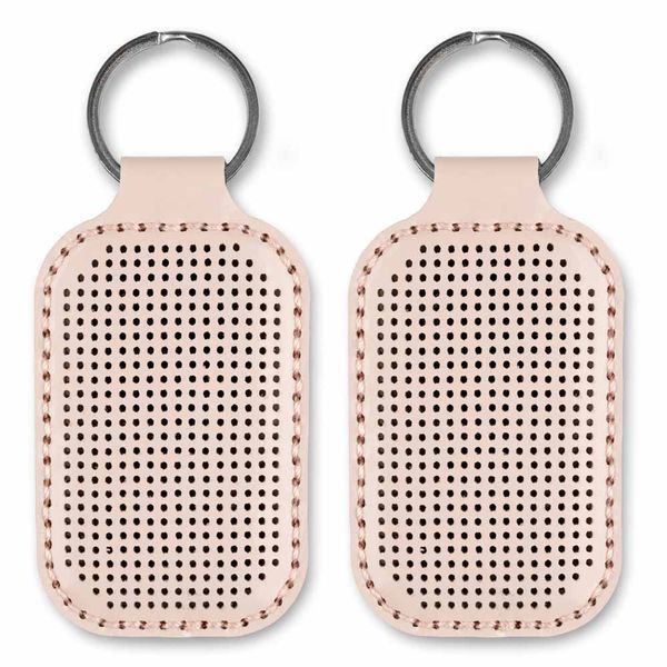 Faux Leather Embroidery Blank &ndash; &ldquo;Keychain&rdquo; FLBE(BB)-069 Pink