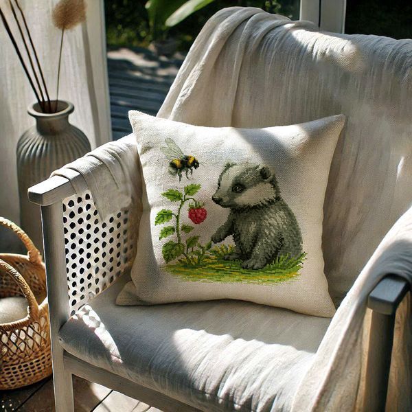Cross-Stitch Pattern &ndash; "Raspberry Day" WLP-057