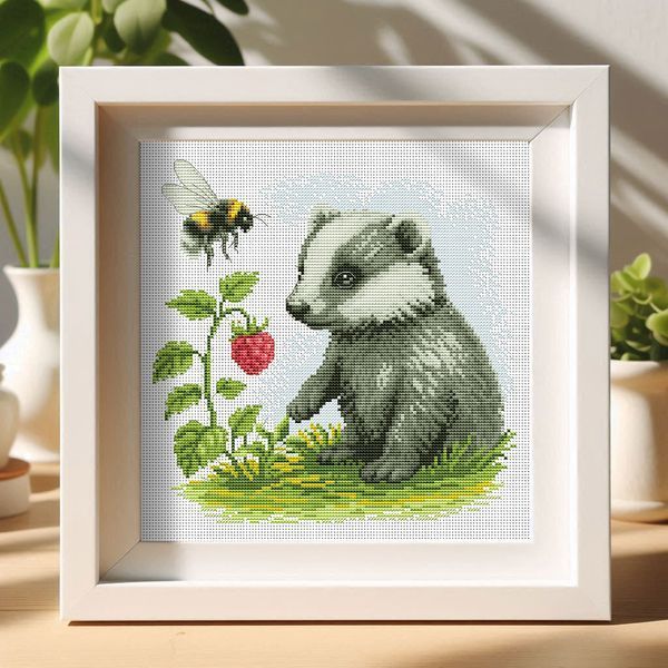 Cross-Stitch Pattern &ndash; "Raspberry Day" WLP-057