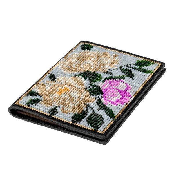Faux Leather Bead Embroidery Kit &ndash; &ldquo;Passport Cover&rdquo; FLBB-054 Black