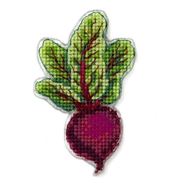 Plastic Cross-Stitch Kit &ndash; "Beet" (Double-Sided) FLX-091