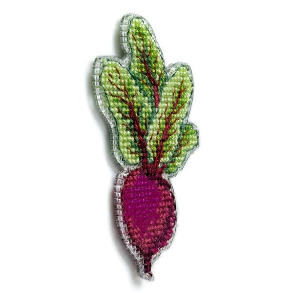 Plastic Cross-Stitch Kit &ndash; "Beet" (Double-Sided) FLX-091
