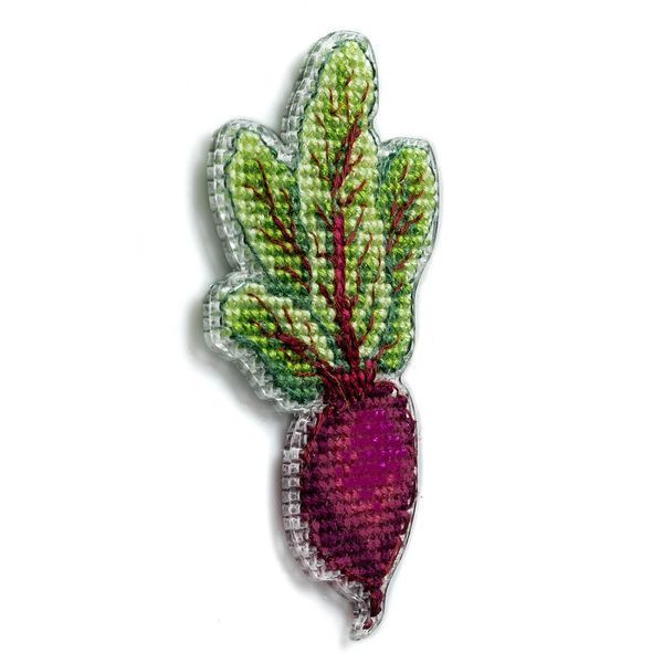 Plastic Cross-Stitch Kit &ndash; "Beet" (Double-Sided) FLX-091