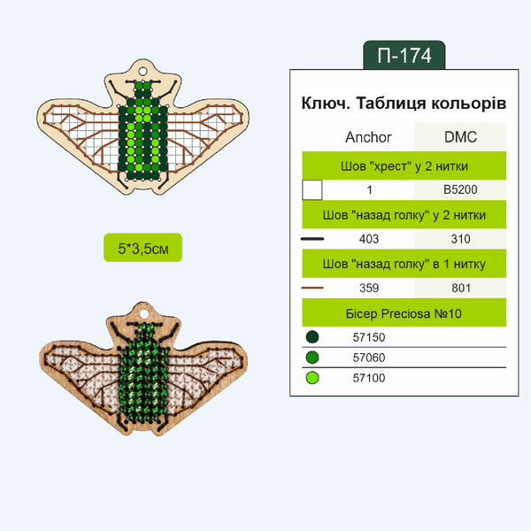 Wooden Embroidery Blanks Set &ndash; &ldquo;Insects&rdquo; FLSW-012