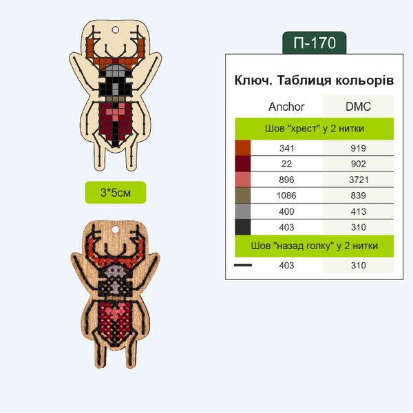Wooden Embroidery Blanks Set &ndash; &ldquo;Insects&rdquo; FLSW-012
